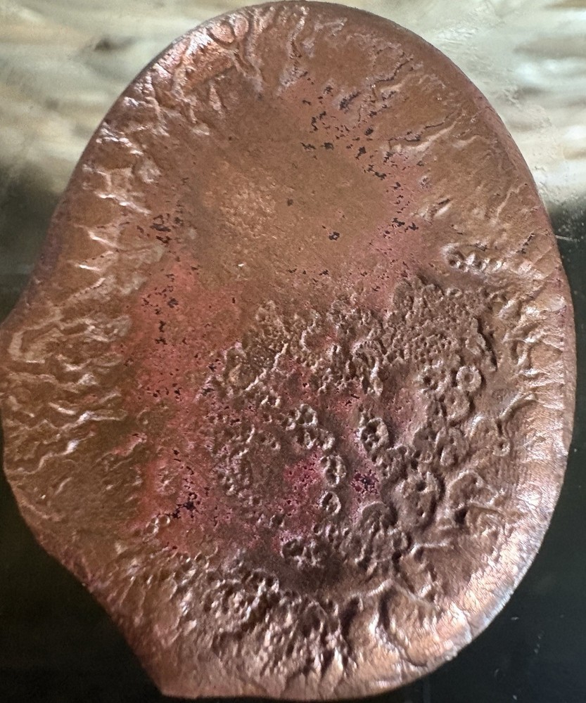 2oz Copper Hand Poured Round-3 Crosses