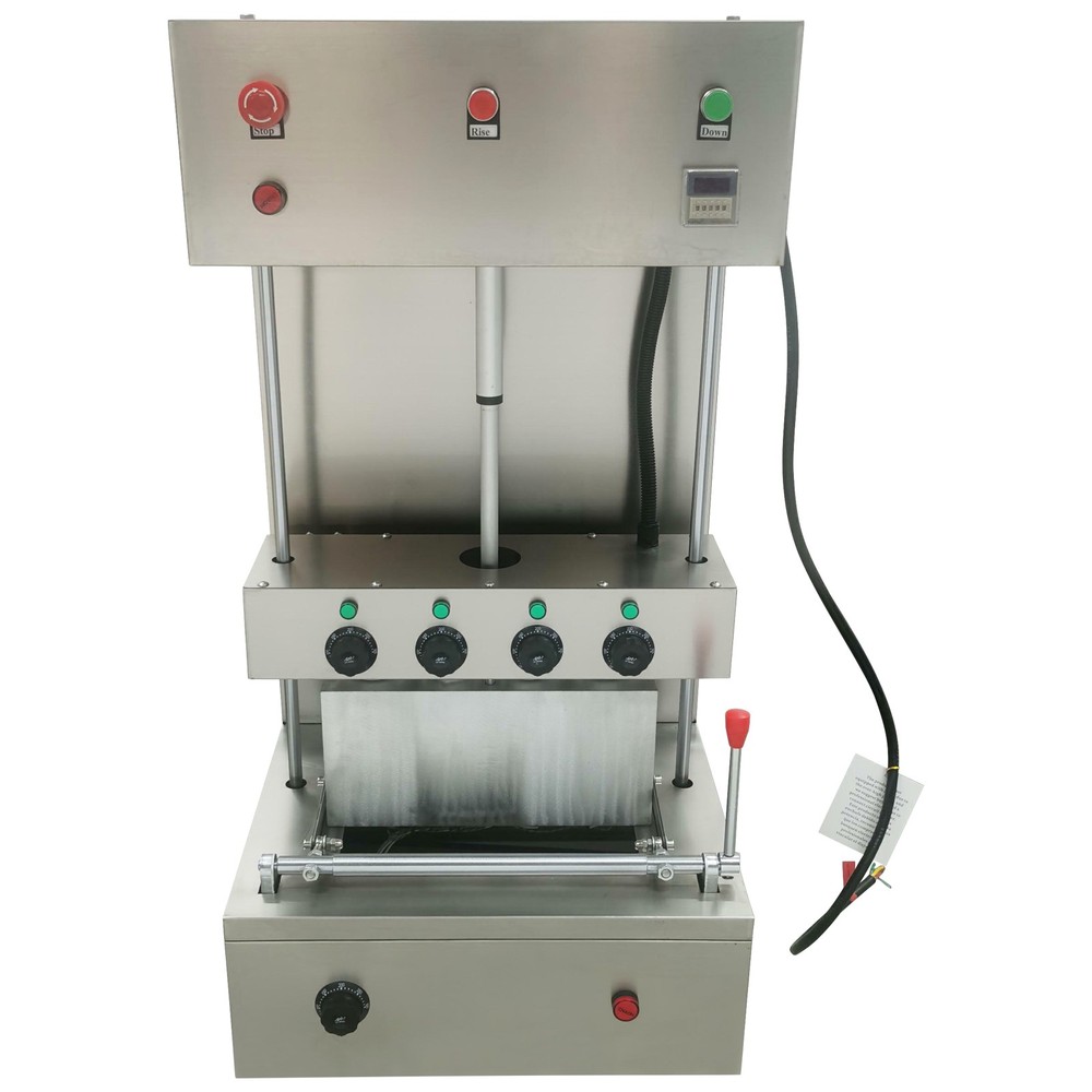 4 Head Cone Pizza Forming Machine 110V Spiral Conical Cone Pizza Forming Maker