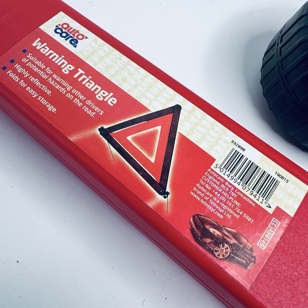 2 x Warning Triangle Reflective Road Emergency Breakdown Safety Hazard Folding
