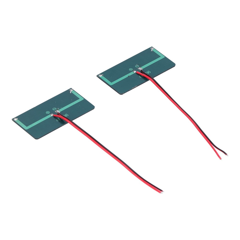 2Pcs Solar Panel Module Polysilicon Micro Mini Glue Power Solar Cells New