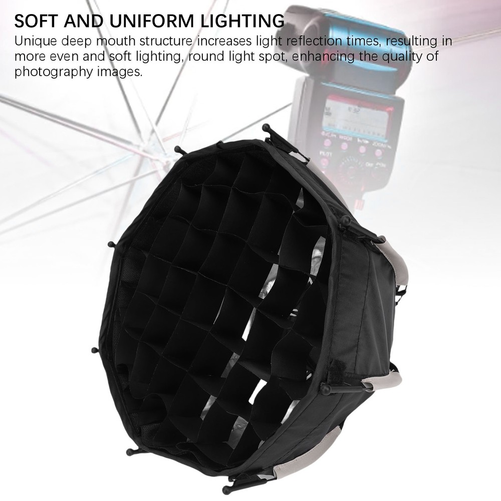 Portable Octagonal Softbox With Grid For Mount Fill Light XFIQ