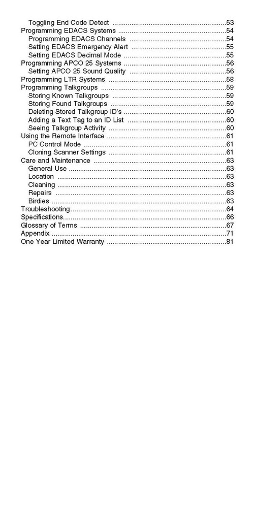 Uniden BC296D Instructions Operating Manual User Guide Coil Bound