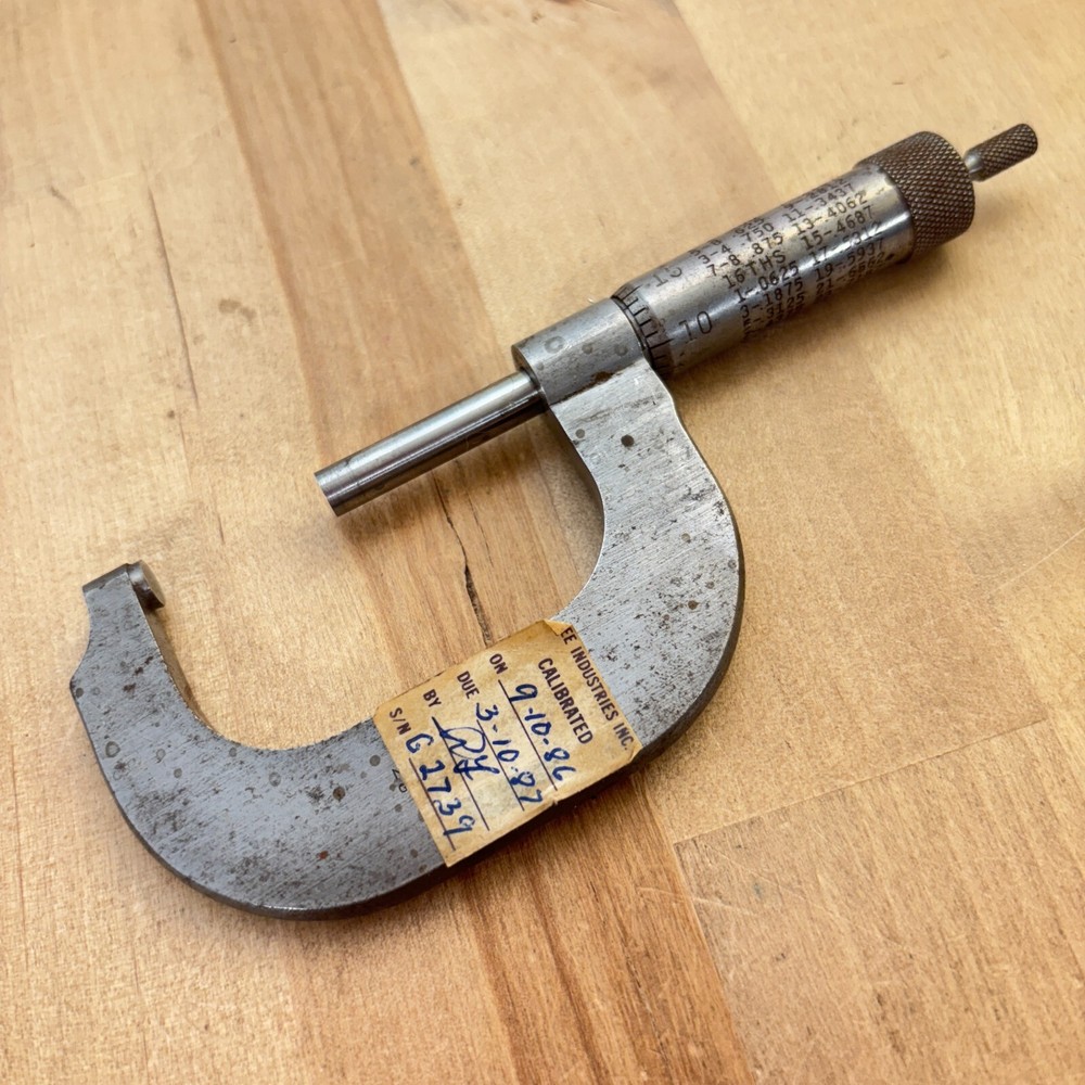 Micrometer Millers Falls, Owner's Name Engraved