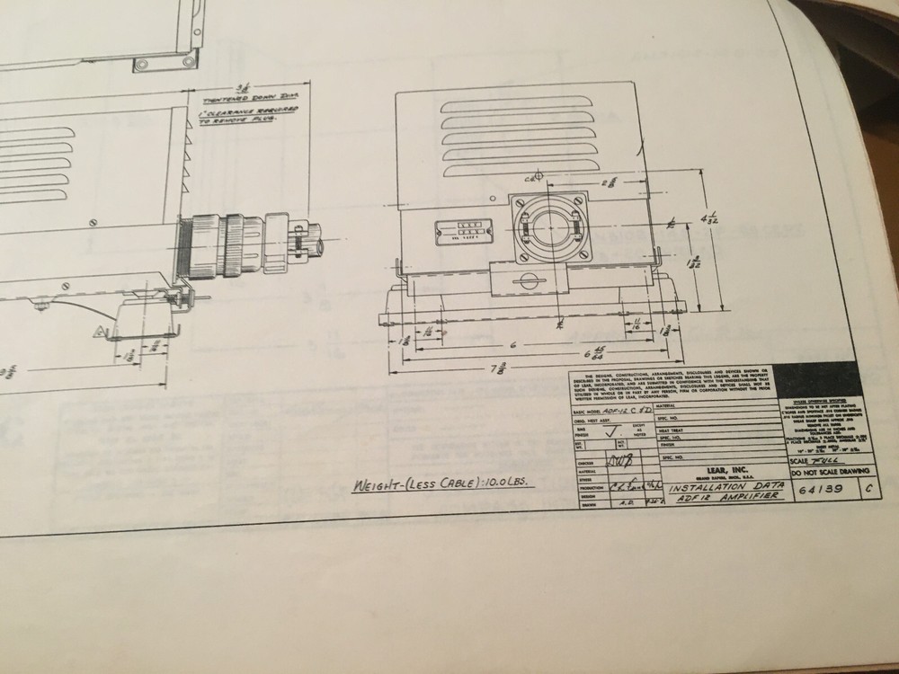 Lear ADF-12D3 and ADF-12D4 Installation Manual