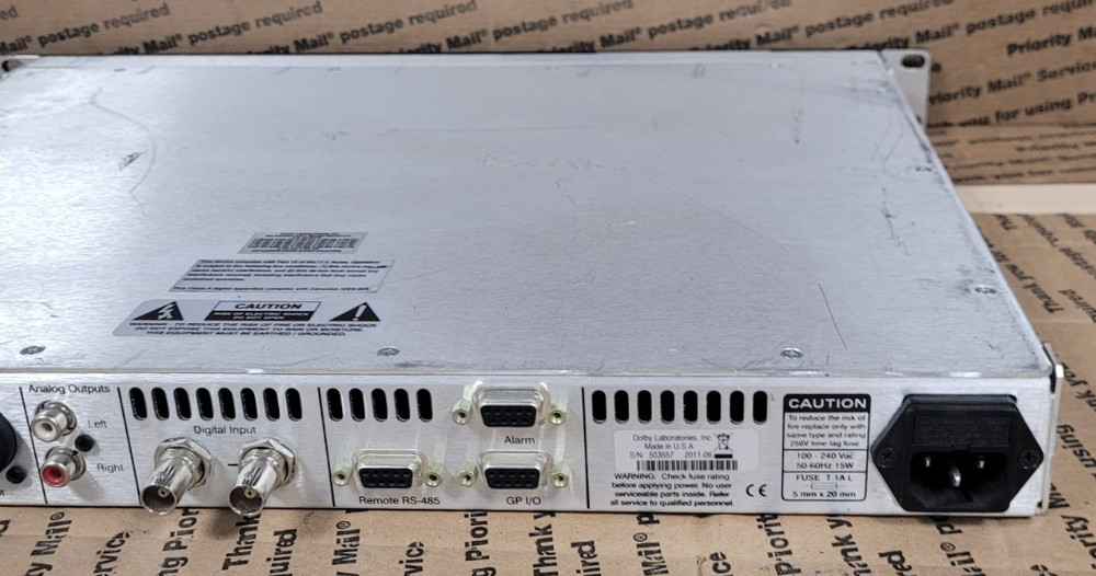 Dolby Broadcast Loudness Meter LM100 W/RACK EARS (TESTED)