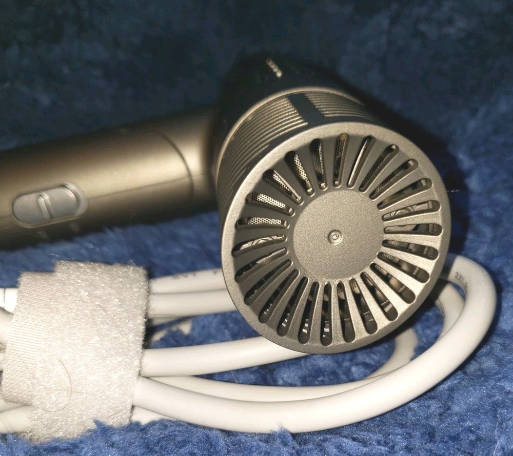 Maxfoxe Professional Foldable Hair Dryer High-Speed Lightweight Grey 1400W Ionic