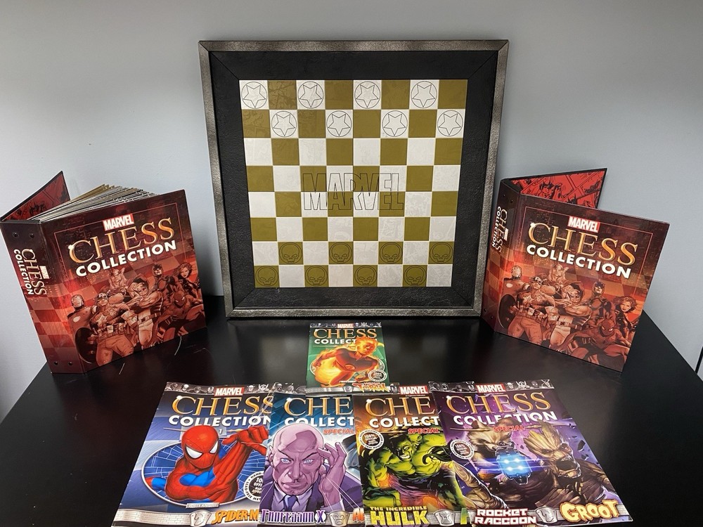 Eaglemoss Marvel chess Collection Lot *Sealed Figures* **Binders, Comics, Board*