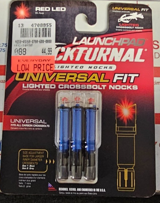 Nockturnal Launchpad Lighted Crossbow Nock - NT-772 -Red   🦃🦃🦃🦃