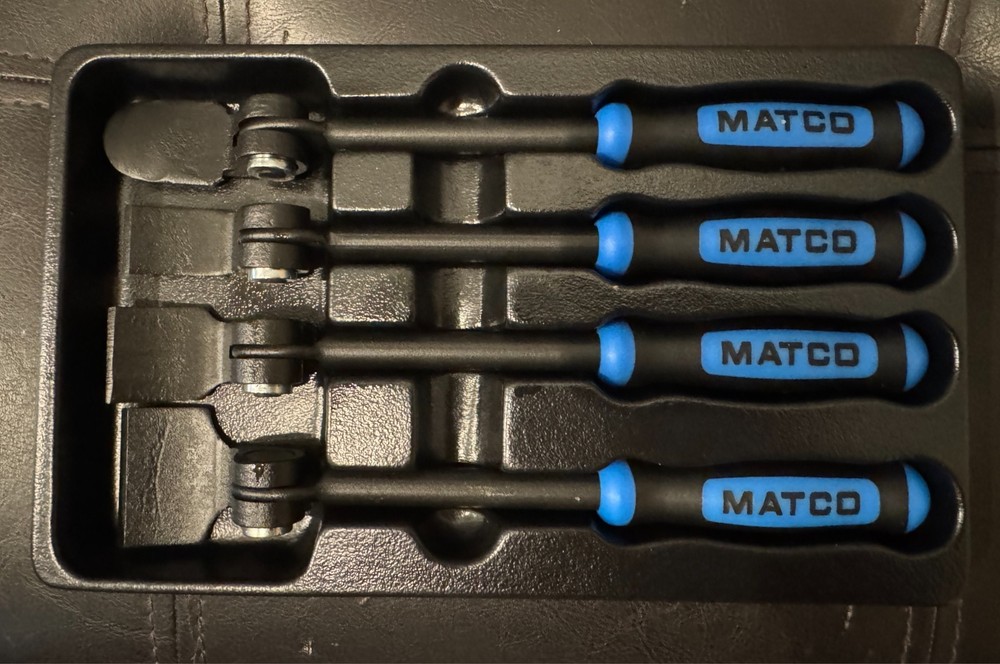 New Matco Tools 4pc Indexing Scraper Set Blue SIS4B
