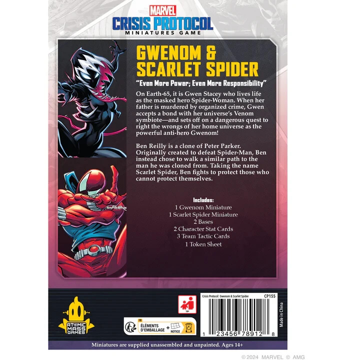 Gwenom & Scarlet Spider Marvel: Crisis Protocol