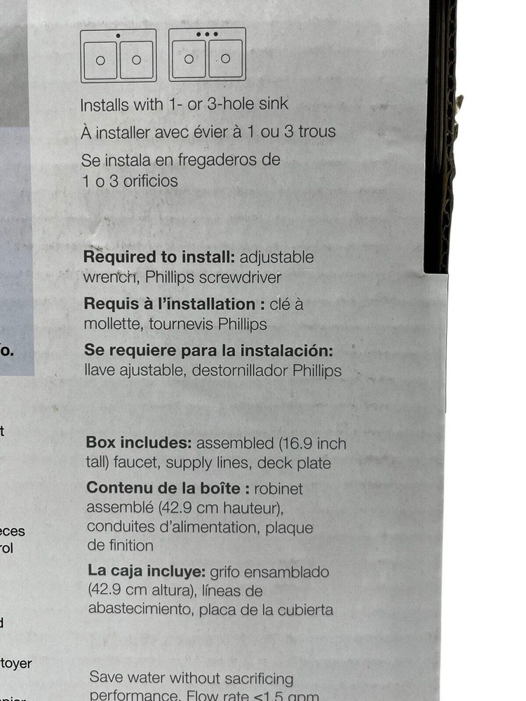 Kohler Guild K-R33912-VS Pull-Down Kitchen Faucet 3-Function Stainless