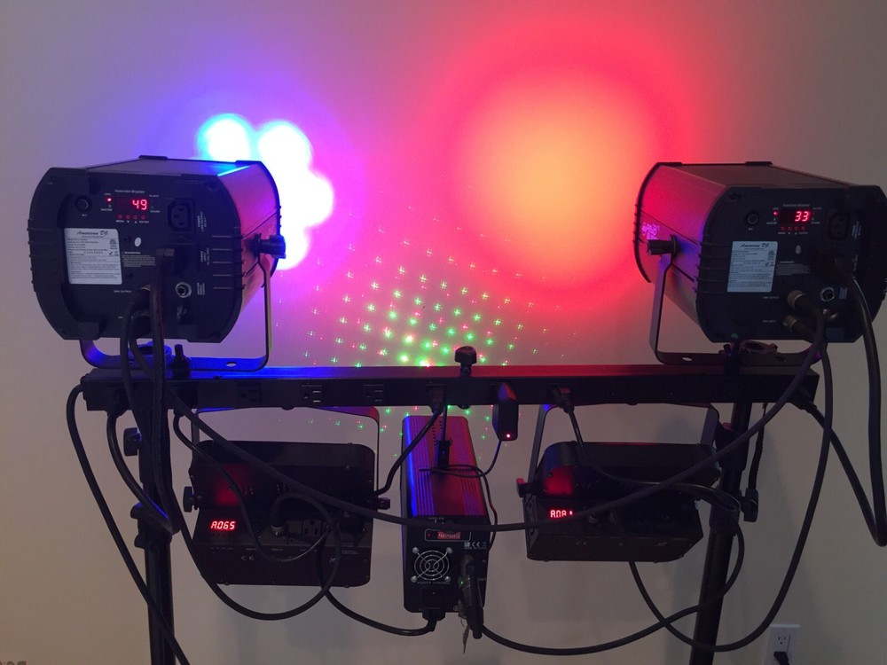 Light Show System: fixtures, PC, DMX controller, software - flawless