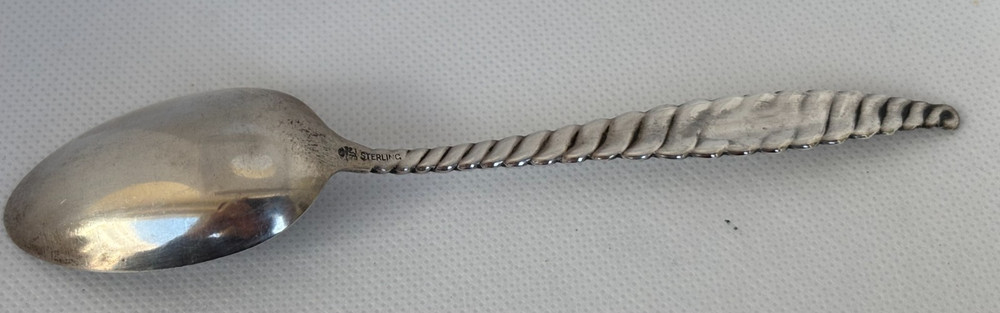 NORTHAMPTON MASSACHUSETTS STERLING SILVER SOUVENIR SPOON Twist handle