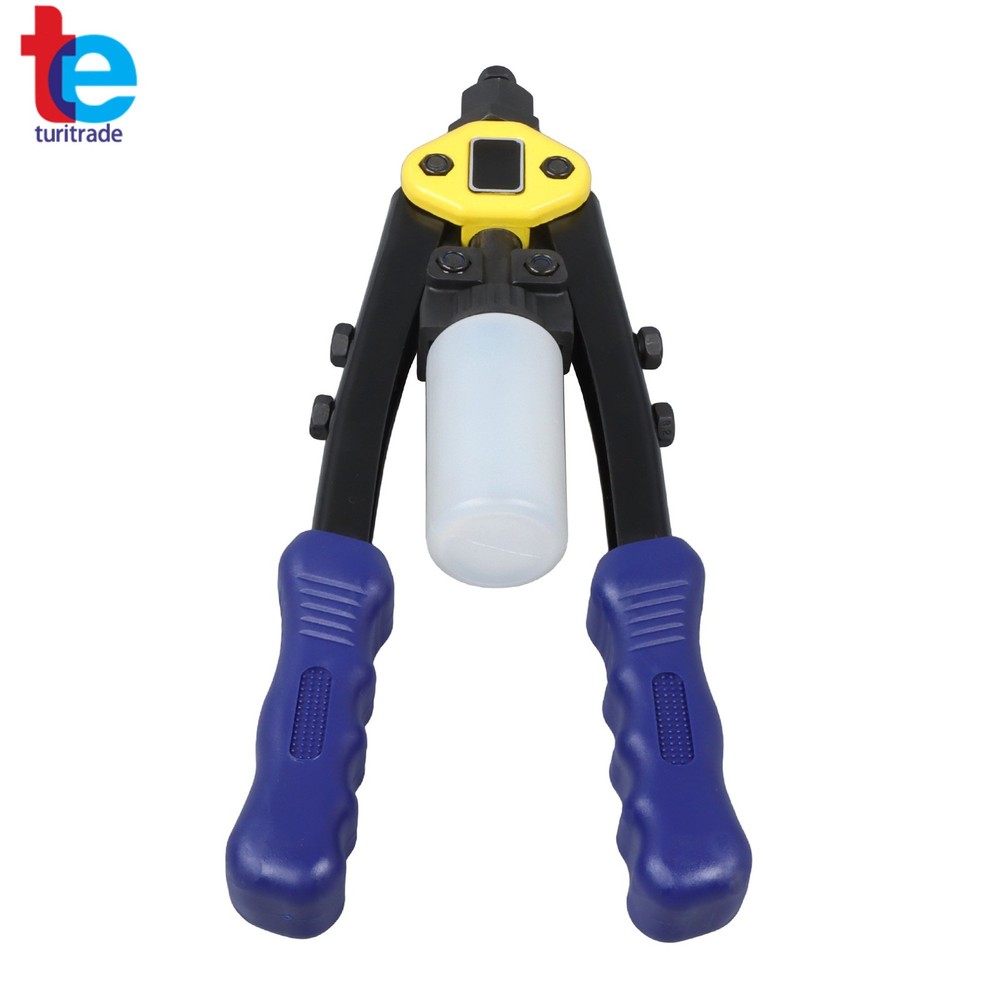 Multi-purpose 1/4 Pop Rivet Gun Kit 210Pcs Blind Rivets 13" Hand Riveter Tool