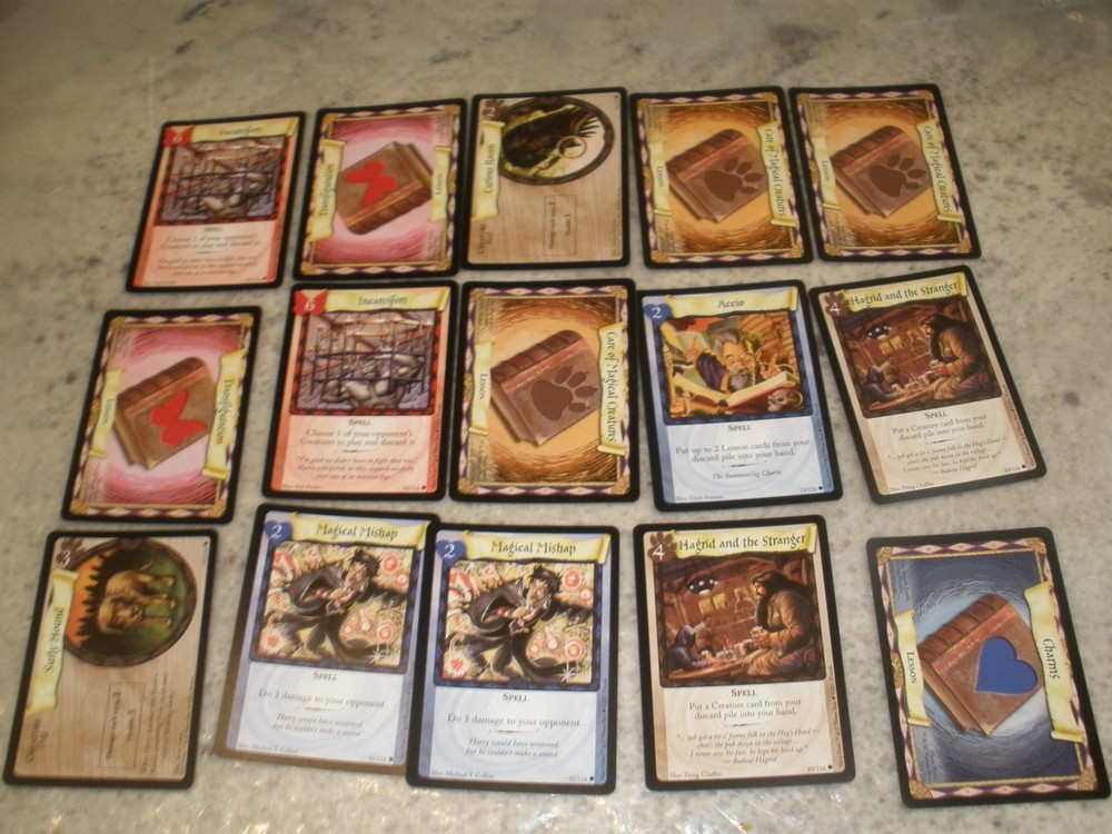 HARRY POTTER TRADING CARD GAME CARDS BUTTON