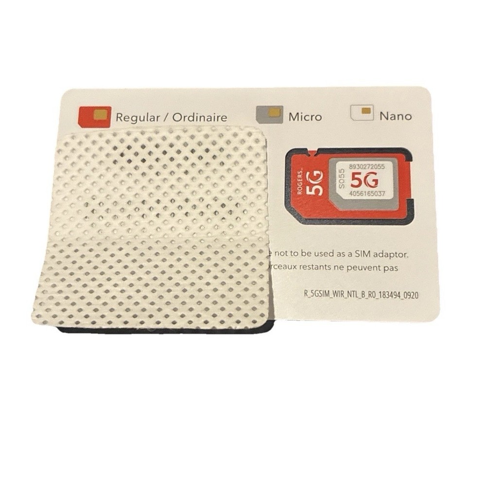 Rogers Mobile 5G Multi Sim Empty - Nano Micro Standard 3 in 1 Postpaid
