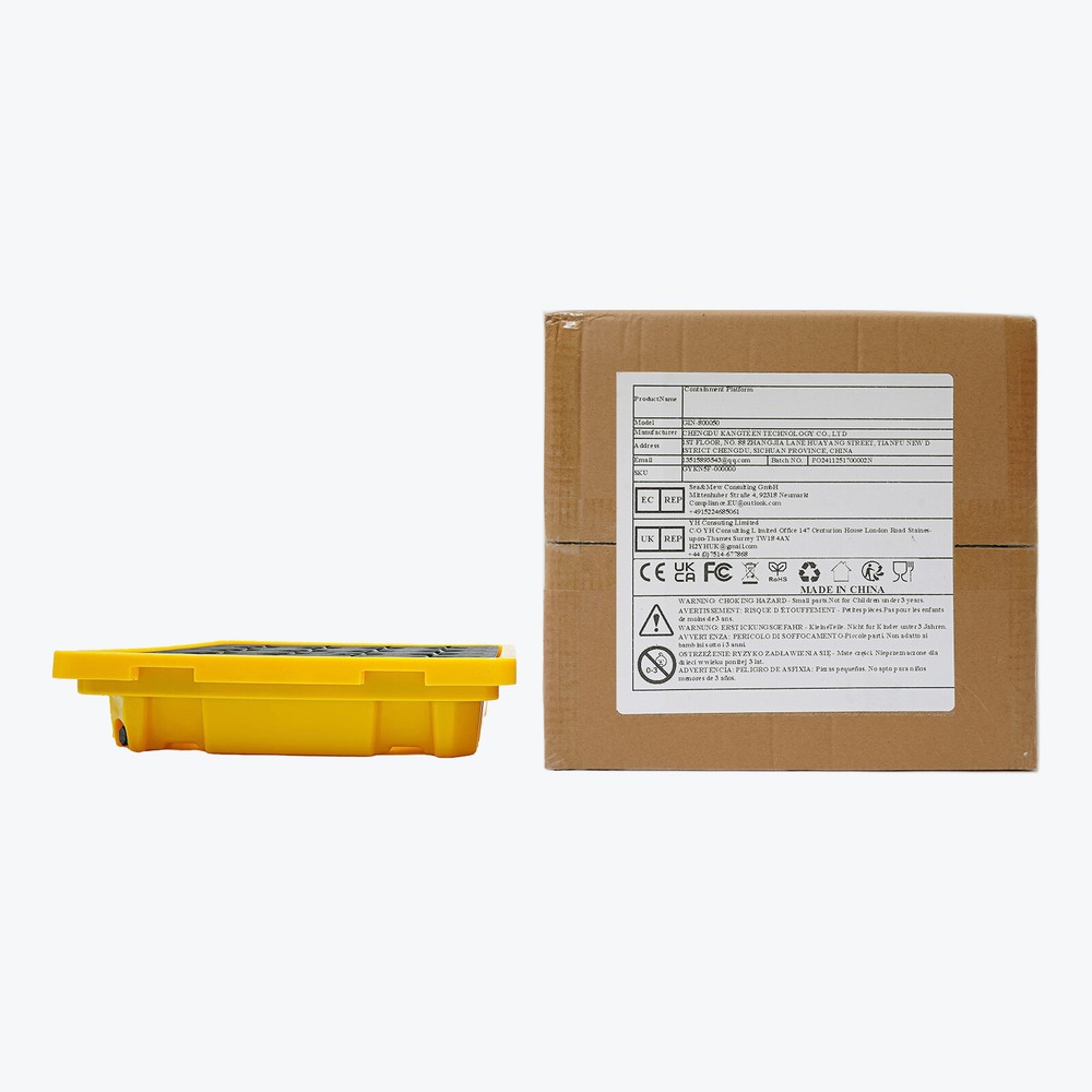 67*67*15cm Rectangular Spill Containment Pallet Spill Containment Platform 43L