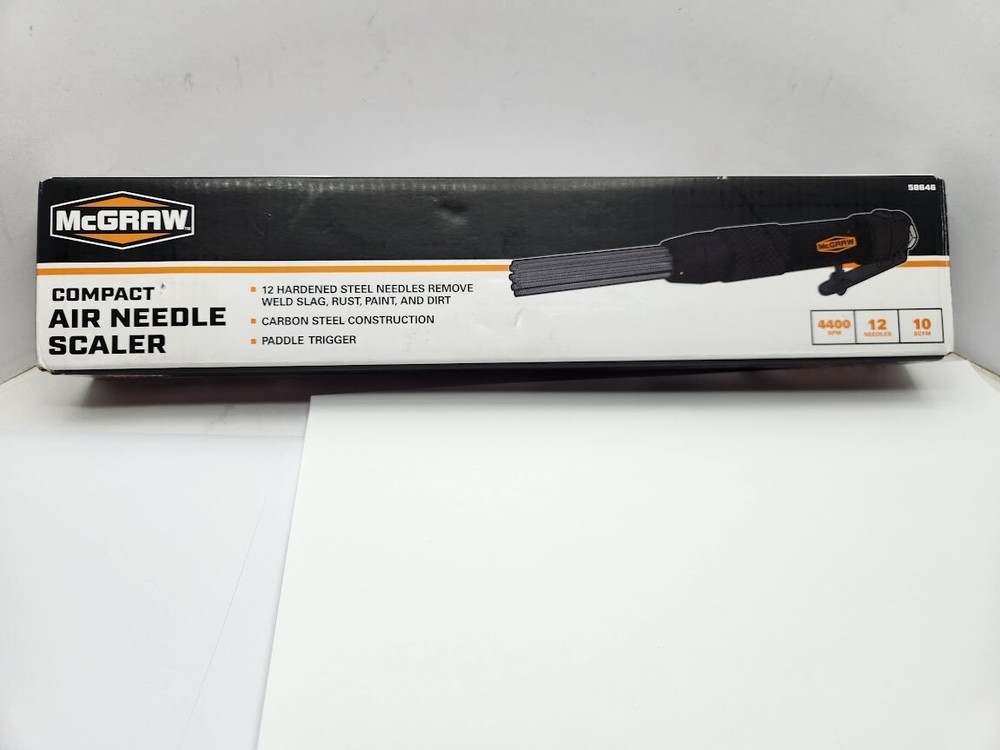 Compact Air Needle Scaler Powered Pneumatic Rust Paint Weld Removal Tool