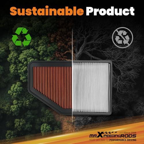 MX-2355 High Performance Engine Air Filter Washable & Reusable, Requires No