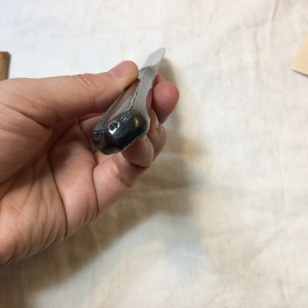 Vintage Silverplate Knife Monogrammed B Unknown Pattern