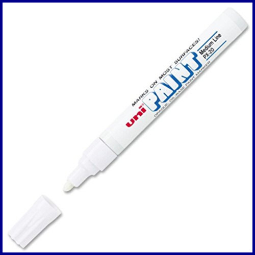 Uni-Paint PX-20 Oil-Based Medium Point Marker, White 63613 , 12 pack