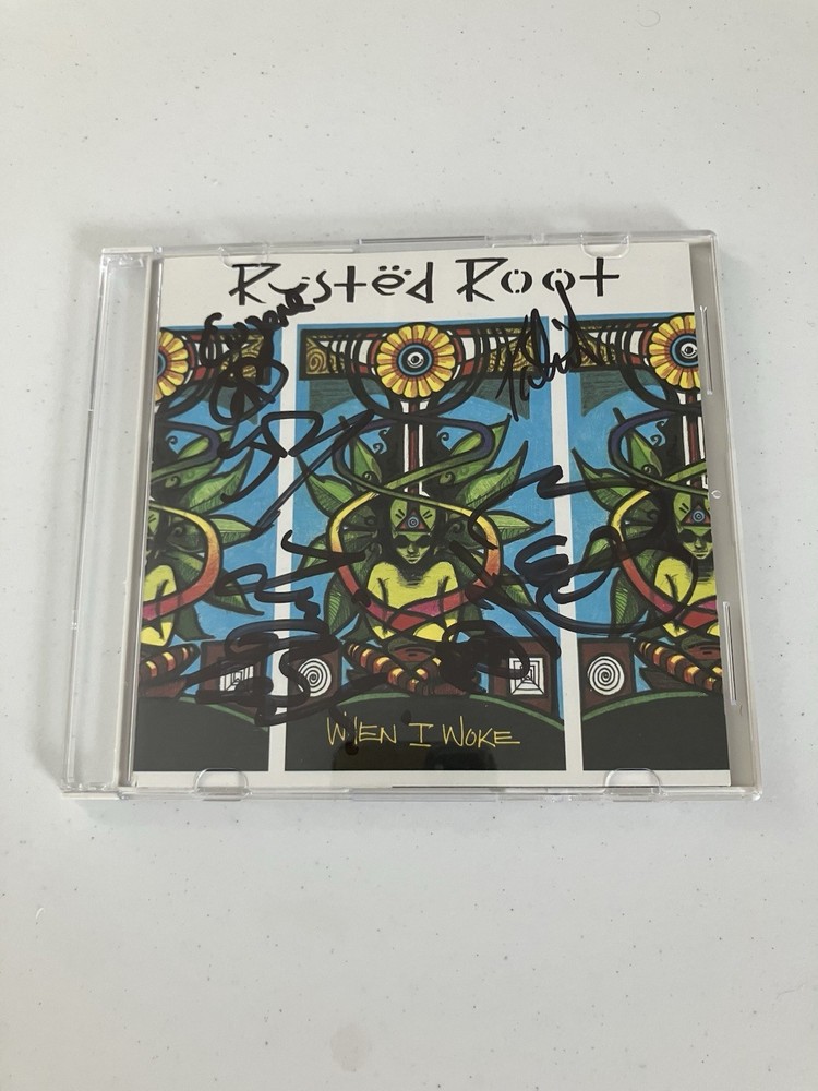 RUSTED ROOT SIGNED/AUTOGRAPHED CD COVER WITH COA