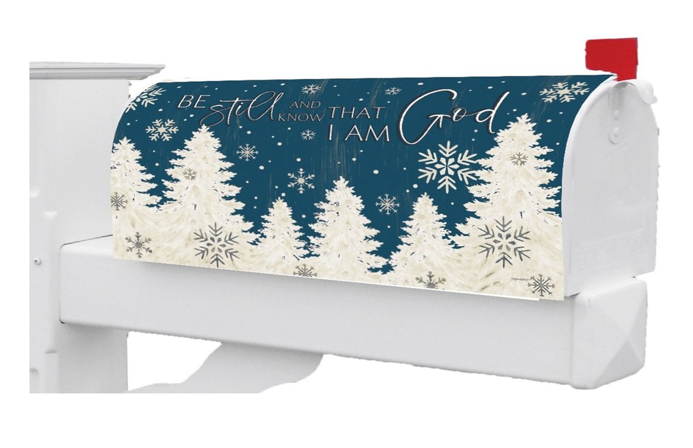 Be Still Christmas Mailbox Cover