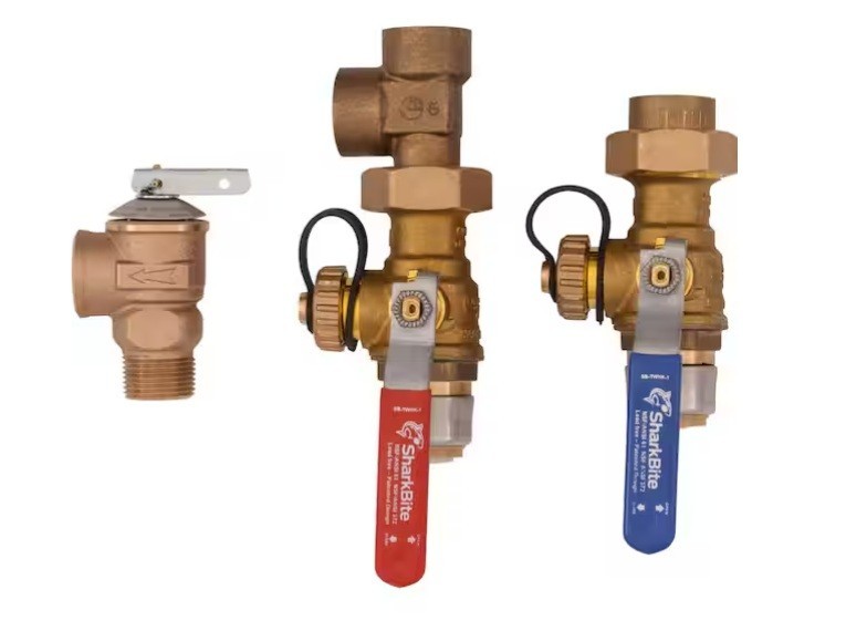 SharkBite 25374 3/4 Inch Water Heater Valves Installation Kit