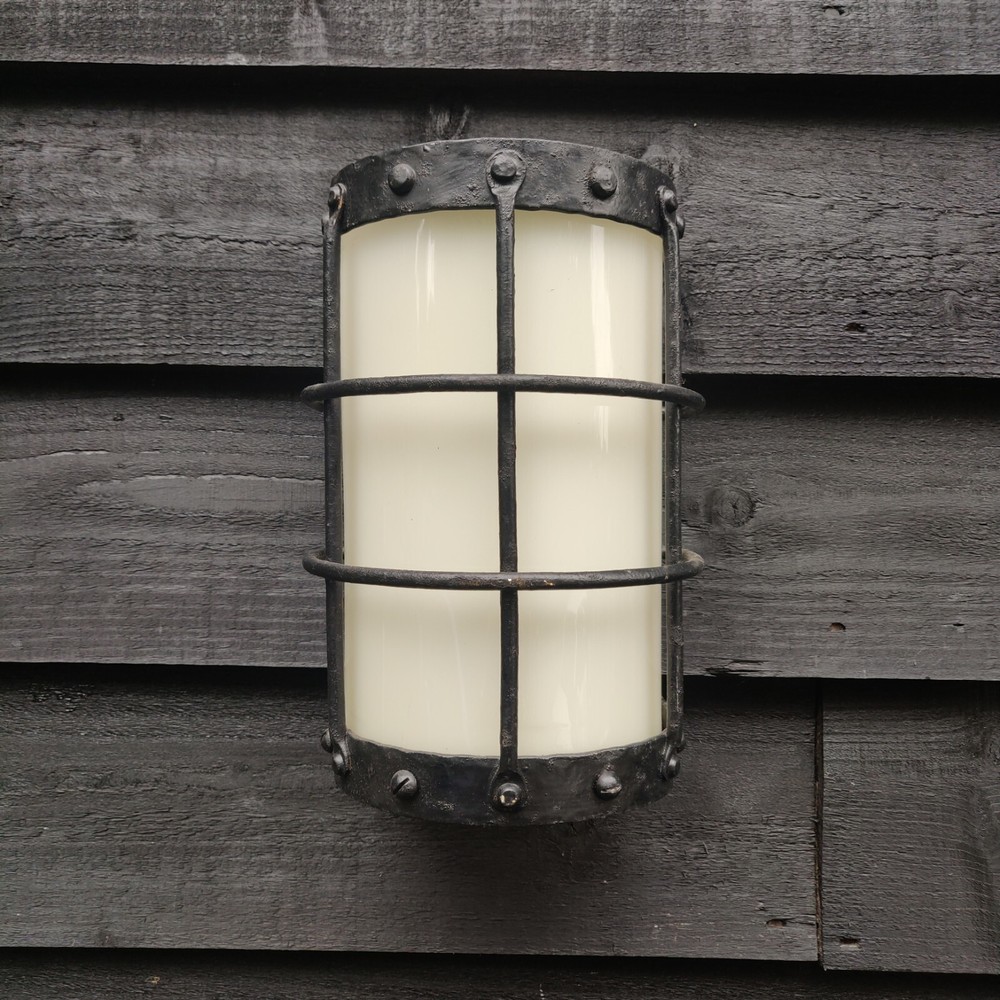 Bulkhead Wall Light Mid 20th Century Bulkhead Dungeon Wall Light Wrought Iron