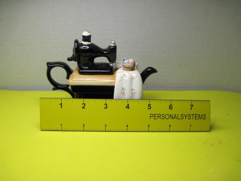 Old Ceramic GiftCo Creamer - Sewing Machine