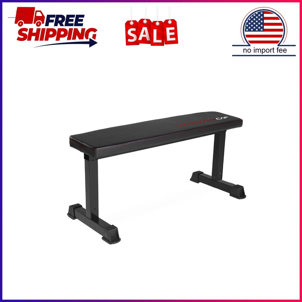 CAP Strength Universal Flat Weight Bench, Black