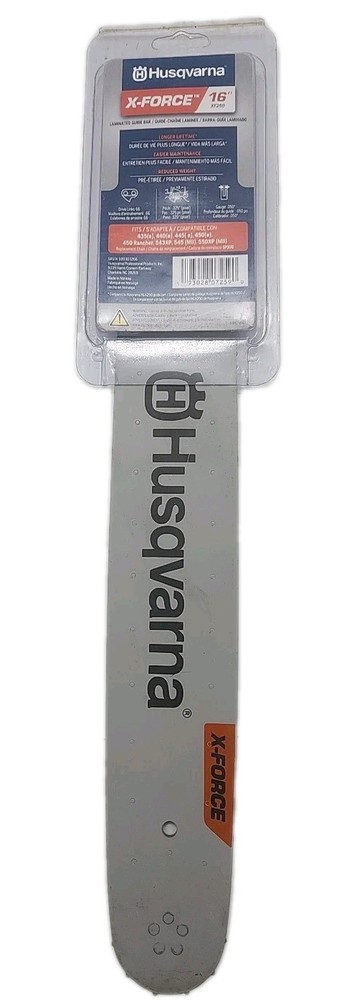 Husqvarna X-Force 16" Chainsaw Replacement Bar　 [G6A]