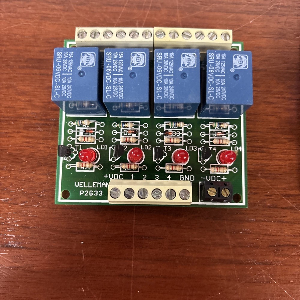 Velleman Kit Quad Relay Cards K2633***Untested