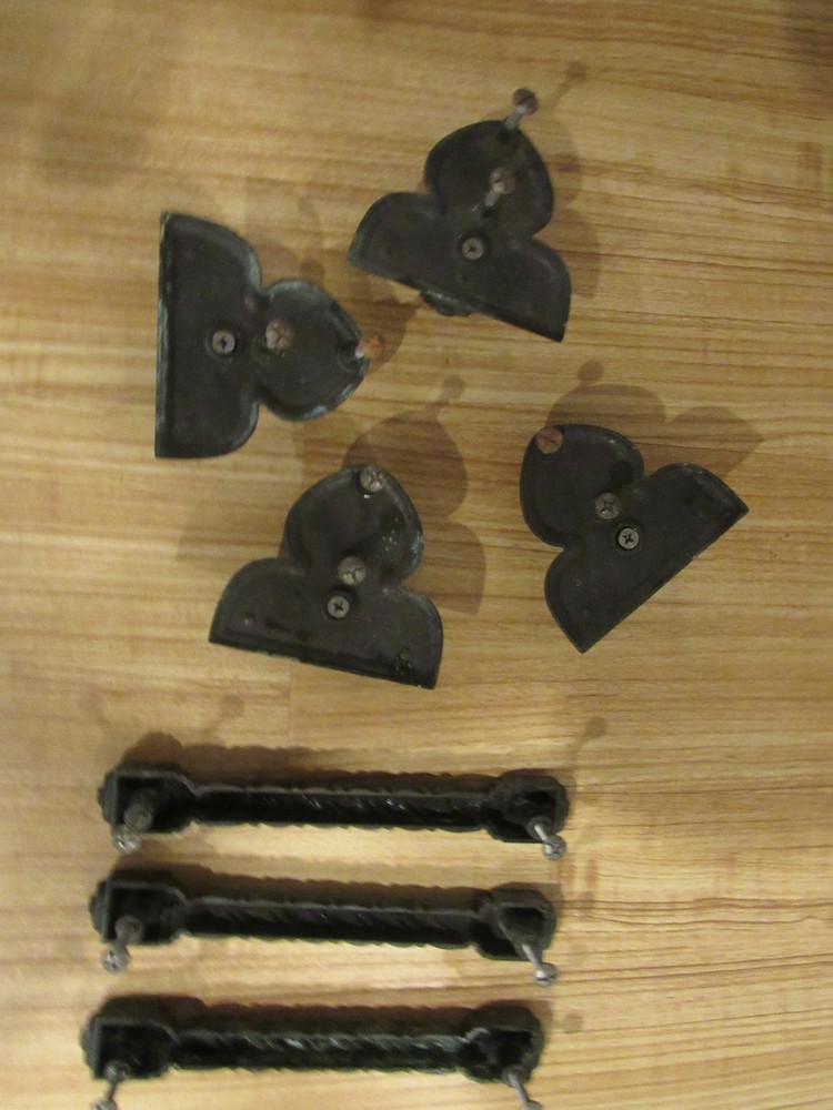 Vintage Brass Handle Drawer Pulls