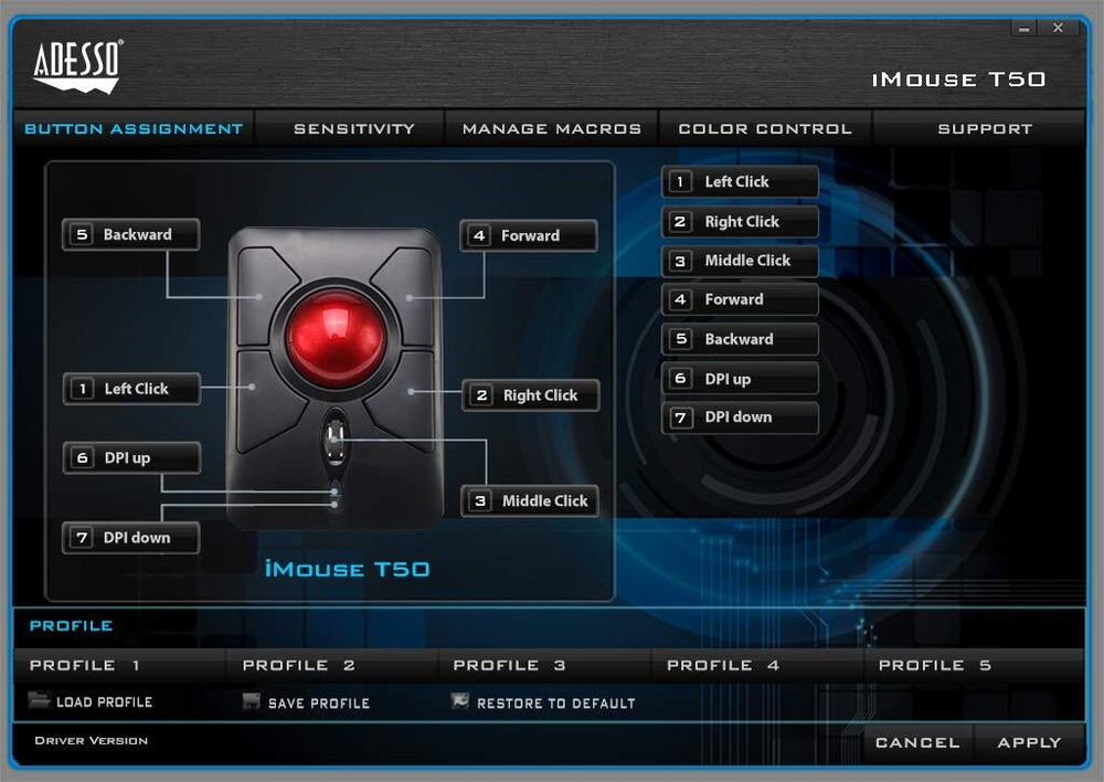 Wireless Programmable Trackbal