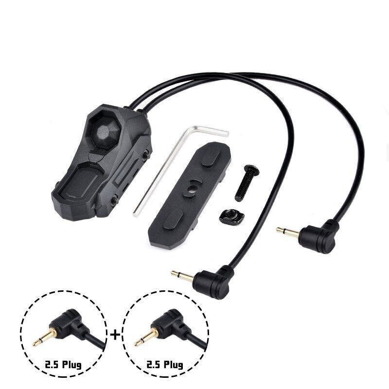 Tactical Flashlight Remote Dual Pressure Switch PEQ DBAL MAWL ModButton Control