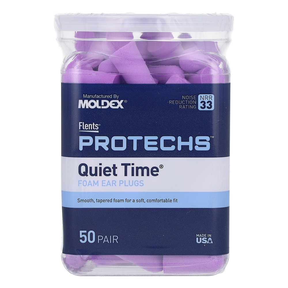 Protechs, Quiet Time, Foam Ear Plugs, 50 Pair