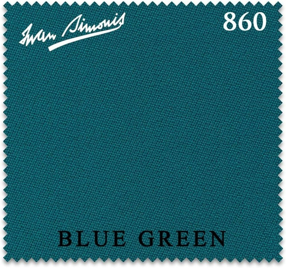 Simonis 860 Pool Table Cloth - Blue Green 9FT