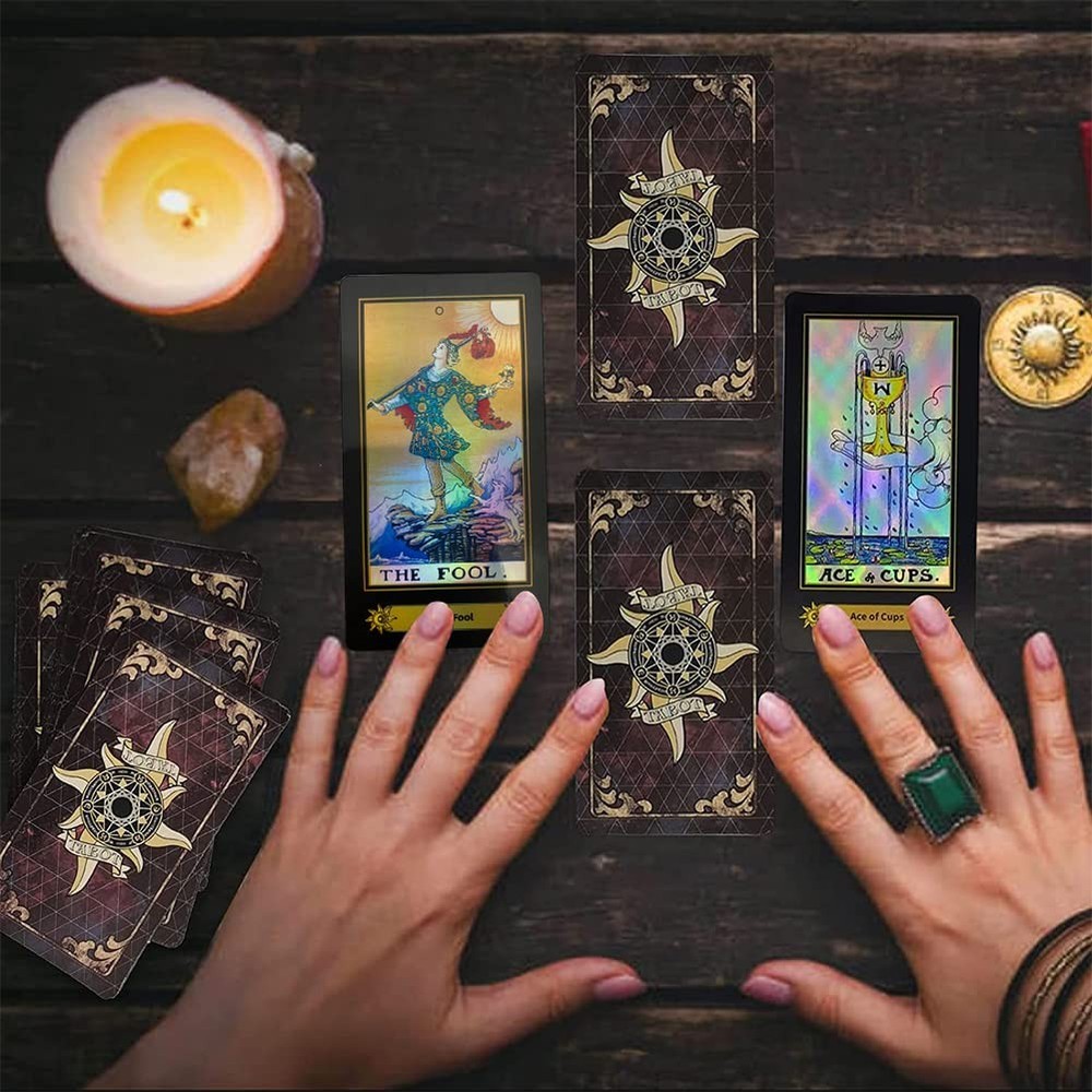 Tarot Cards Deck, 78 Holographic Classic with