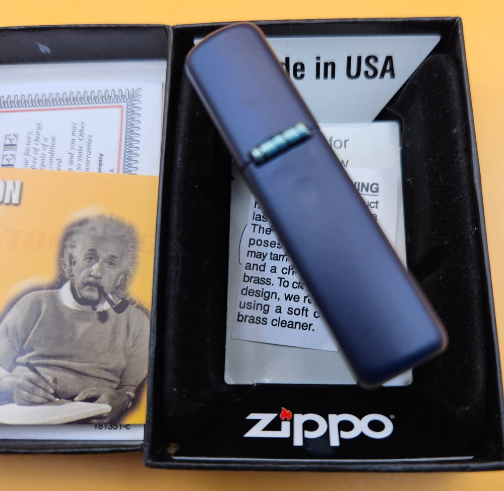 Zippo Lighter 2010 Planeta Collection: Atomic Age, Navy Matte, Limited Edition