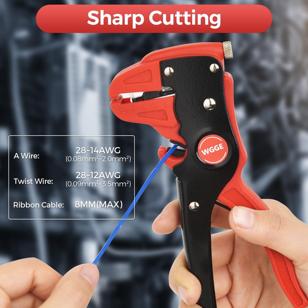 Automatic Wire Stripper and Cutter, 2 IN 1 Wire Stripper Tool, Adjustable