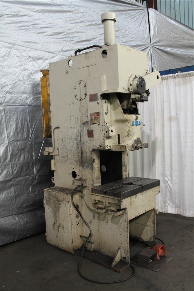55 TON AIDA MODEL #PC-5(2) SINGLE CRANK GAP FRAME PRESS: YODER #59295