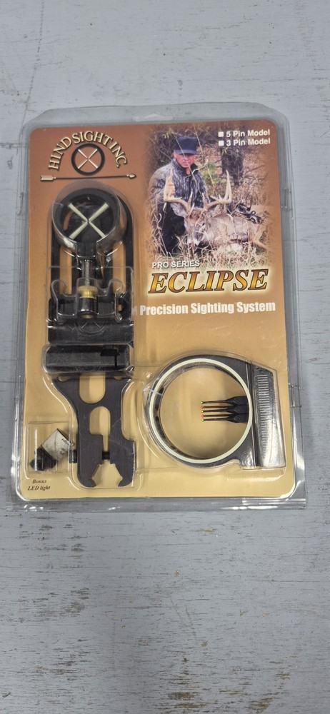 Hind Sight Peep Sight  Eliminator Eclipse 5 Pin Bow Sight Peepless System