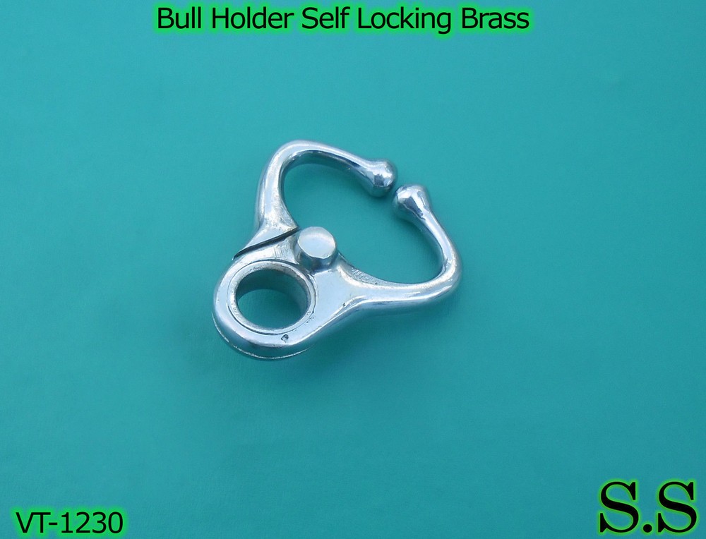 Bull Holder Self Locking Brass 8 cm, VT-1230