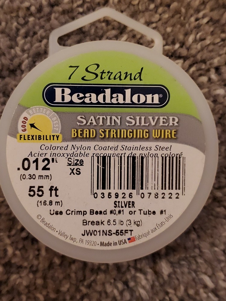 Beadalon 7 STRAND Bead, Gem Stringing Flex Wire (Various Colors + Sizes)