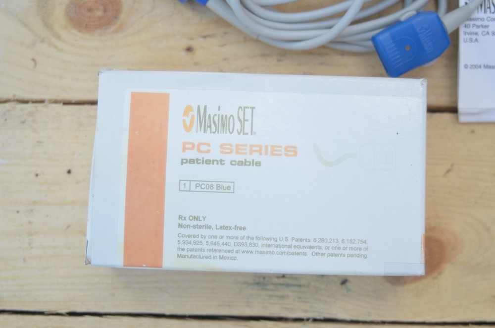 MASIMO SET PC SERIES PATIENT CABLE PC08 Blue REF 1999