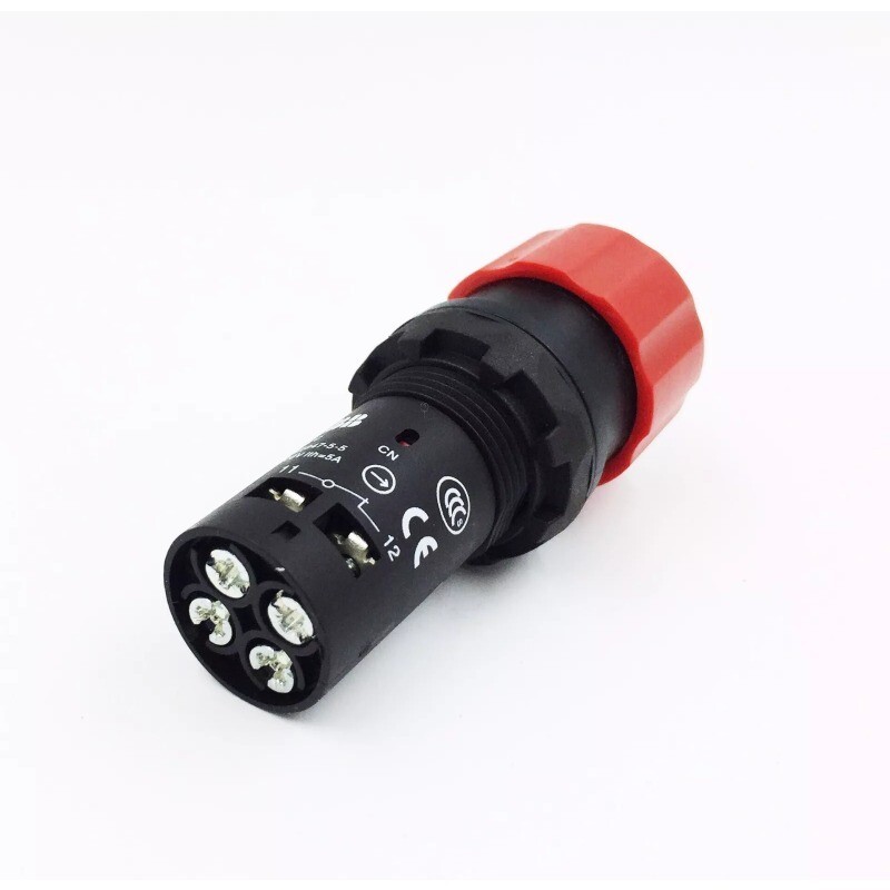 1 PC new abb CE3T-10R-02 CE3T10R02 Pushbutton Switch Red Free ship US Free TAX