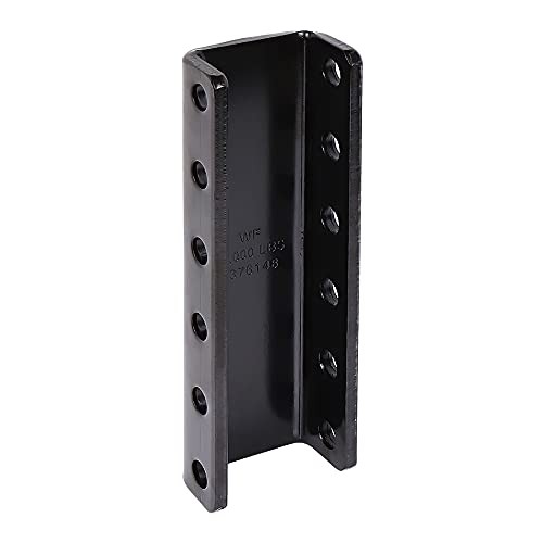 5-Position Adjustable Trailer Coupler Channel Bracket, 3" Inner Width with 2"
