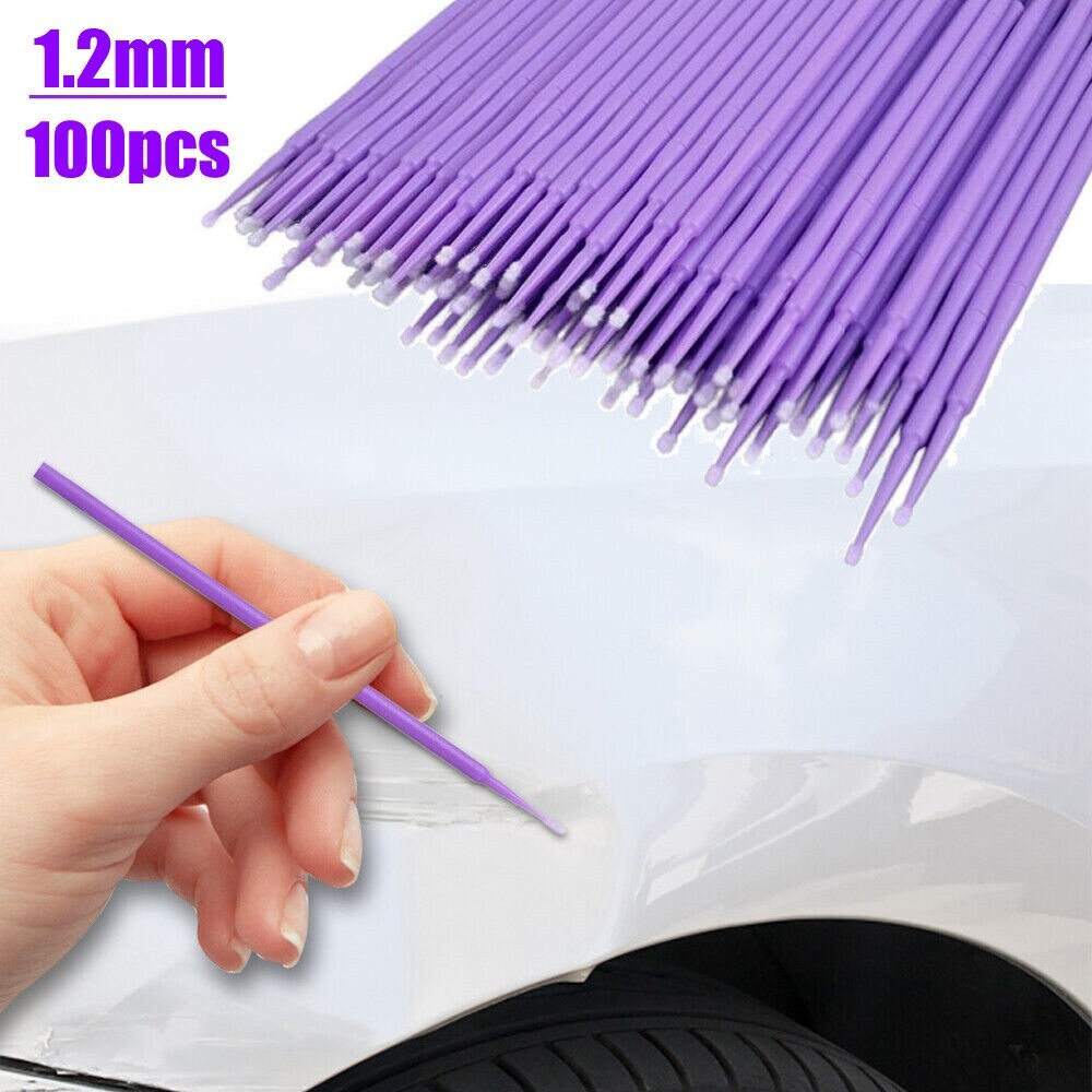 100x Car Touch Up Paint Micro Brush Brushes Small Tips Applicator Tool Universal
