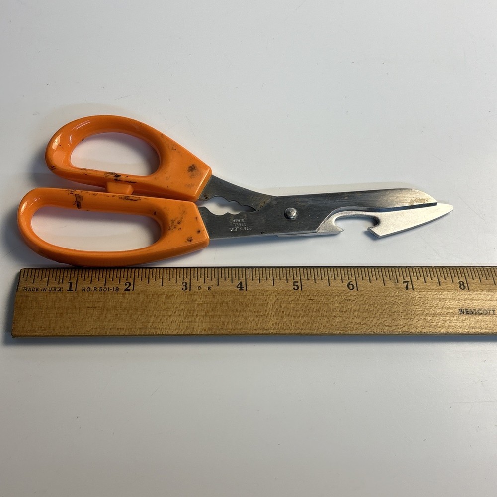Vintage Kitchen Shears Stainless Steel Japan Multi Function Household Scissors